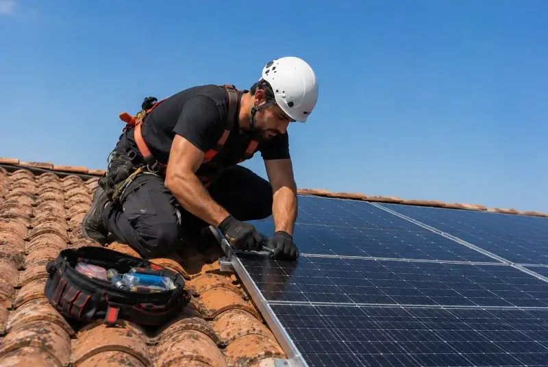Maintenance et monitoring de panneaux solaires à Richerenches